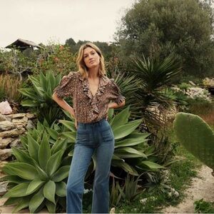 Dôen Maritime Jeans in Menton Wash, Size 26 Cropped